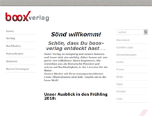 Tablet Screenshot of boox-verlag.ch